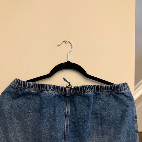 RE Generation jeans Blue Denim Maxi Skirt with Pockets Sz. XL NWT - Picture 5 of 13